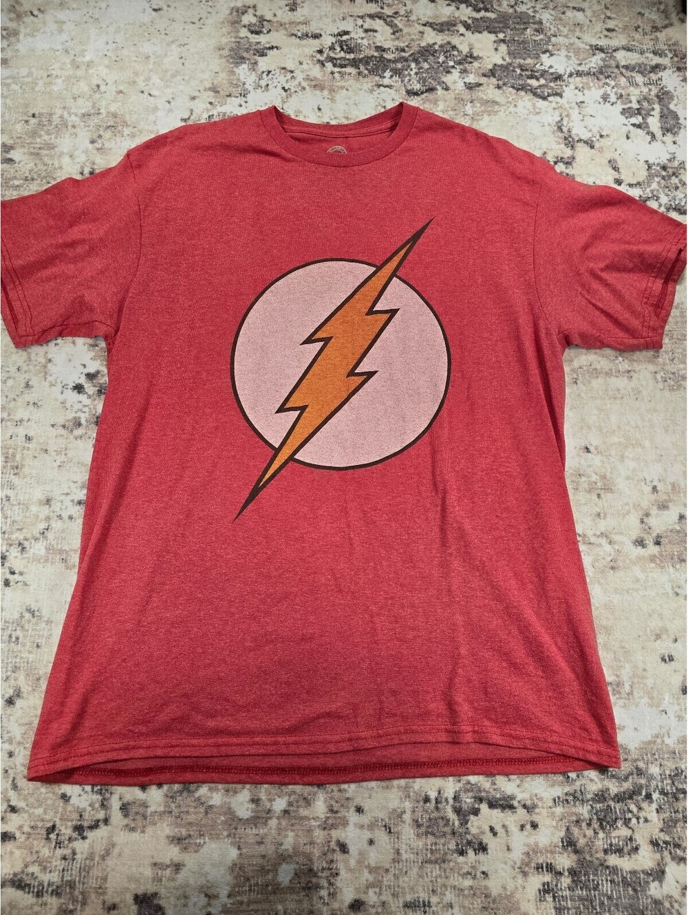 DC Comics Flash Logo Red T-Shirt Large (A2 014)